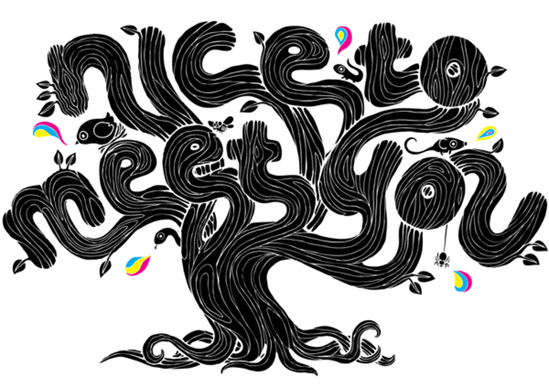 Эко типография: оригинальный шрифт из человеческих волос