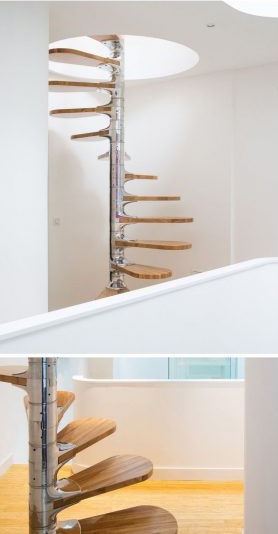 Современные винтовые лестницы в доме