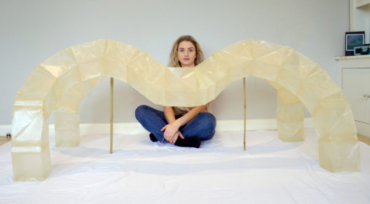 Элиза Хейг разрабатывает надувные оранжерейные теплицы из бамбука и шеллака