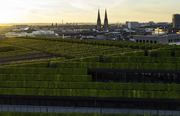 Крупнейшее в Европе здание с зеленым фасадом 